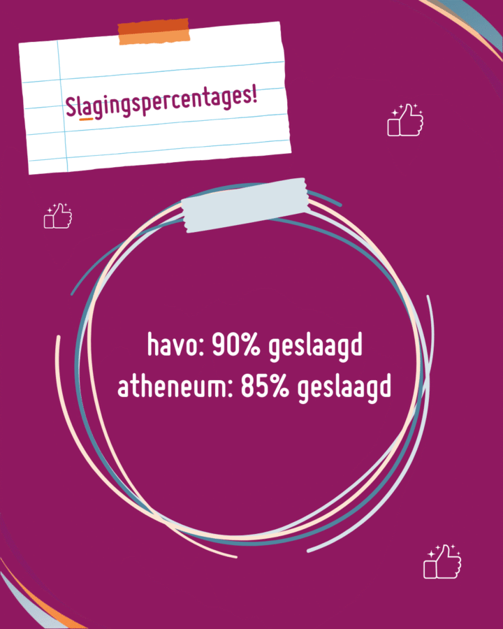 Slagingspercentages College de Heemlanden 2025