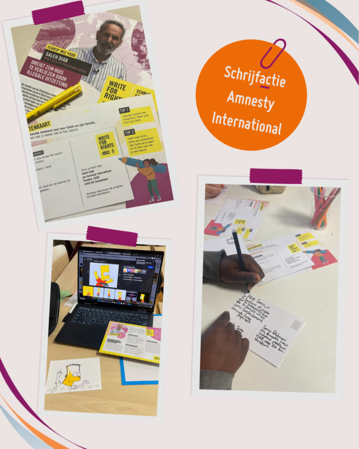 Schrijfactie Amnesty International College de Heemlanden